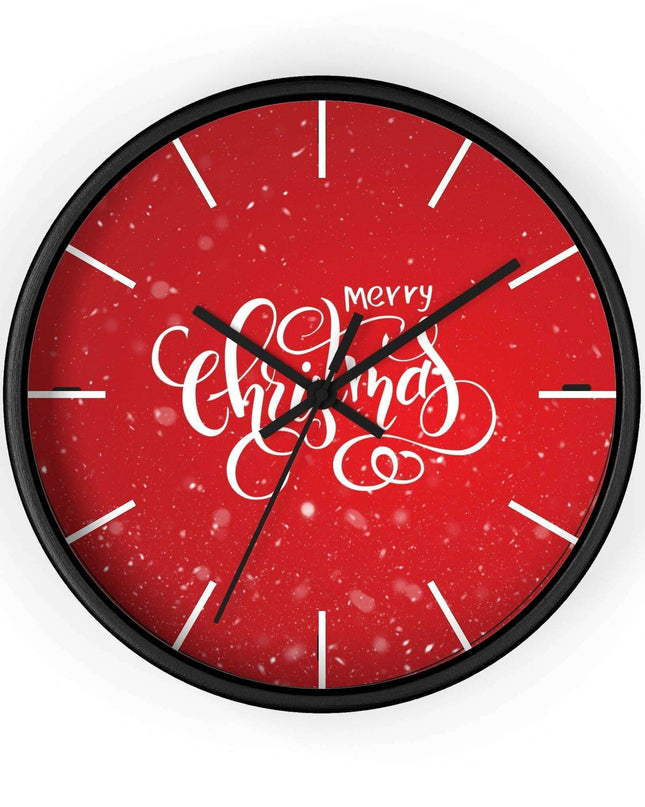 Elegant Holiday Clock with Exquisite Wooden Design by Maison d'Elite