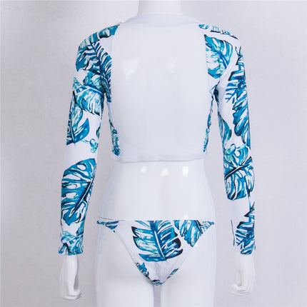 Peekaboo Studio Tropical Print Bikini with Adjustable Straps & Removab
