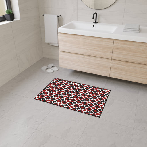 Custom Non-Slip Polyester Floor Mat with Black Trim