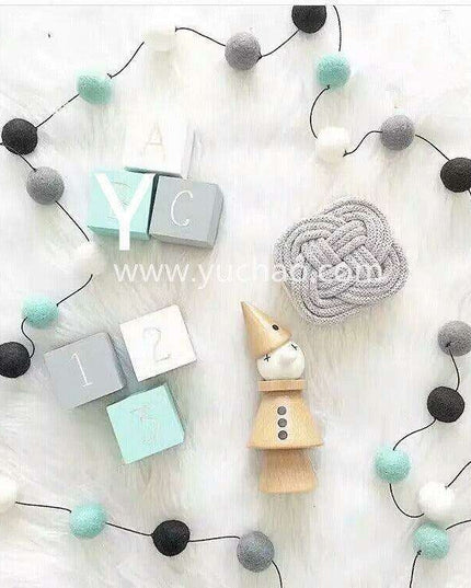 Scandinavian Luxe Cotton Thread Hair Ball Pendant Light