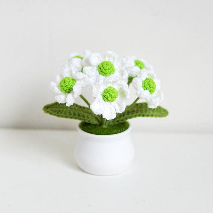 Handcrafted Korean Wool Sunflower Arrangement for Chic Home Elegance