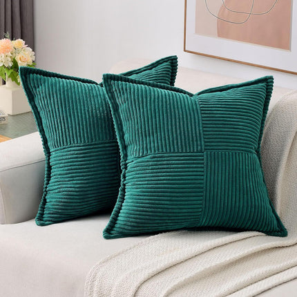 Corduroy Pillow Covers Super Soft Boho Striped Pillow Covers Broadside