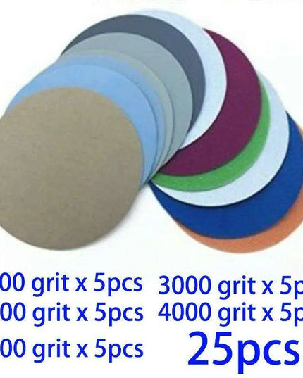 25-Piece Premium Sanding Pad Kit for Expert Woodworking Finishing