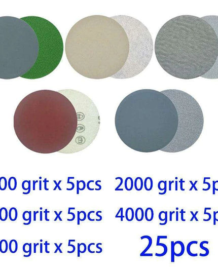 25-Piece Premium Sanding Pad Kit for Expert Woodworking Finishing
