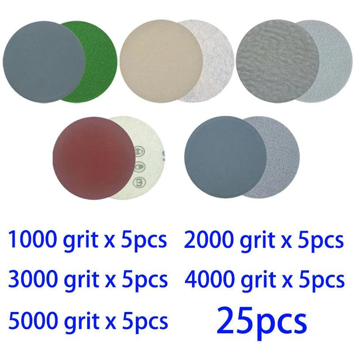 25-Piece Premium Sanding Pad Kit for Expert Woodworking Finishing
