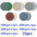 25-Piece Premium Sanding Pad Kit for Expert Woodworking Finishing