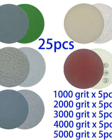 25-Piece Premium Sanding Pad Kit for Expert Woodworking Finishing