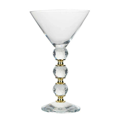 260ML Elegant Lead-Free Crystal Martini Glasses - Premium Drinkware for Cocktails, Wine, and Coffee - Ideal for Celebrations, Bars, and Gift Giving - Très Elite