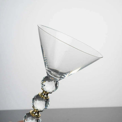 260ML Elegant Lead-Free Crystal Martini Glasses - Premium Drinkware for Cocktails, Wine, and Coffee - Ideal for Celebrations, Bars, and Gift Giving - Très Elite