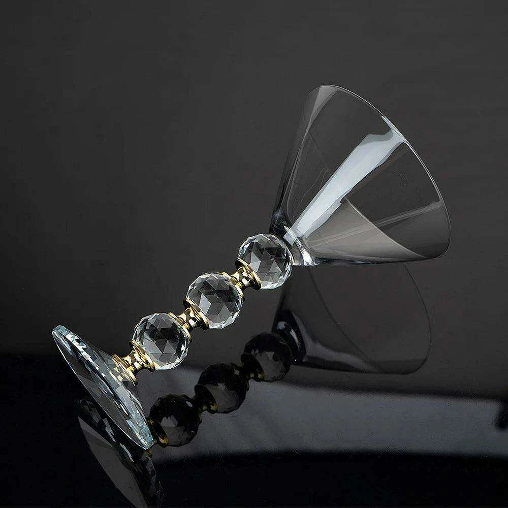 260ML Elegant Lead-Free Crystal Martini Glasses - Premium Drinkware for Cocktails, Wine, and Coffee - Ideal for Celebrations, Bars, and Gift Giving - Très Elite