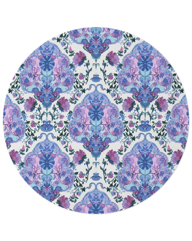 Elegant Chenille Round Area Rug: Classic Charm by Elite Maison