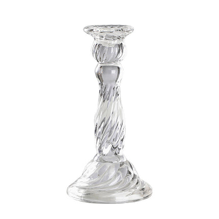 European Style Retro Wedding Long Pole Glass Candle Holder
