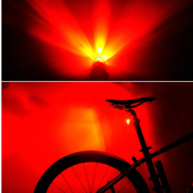 Breathing Bicycle Tail Light USB Rechargeable 3 Modes IPX4 Waterproof