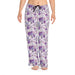 Opulent Purple Floral Women's Lounge Pants - Luxe Comfort and Style