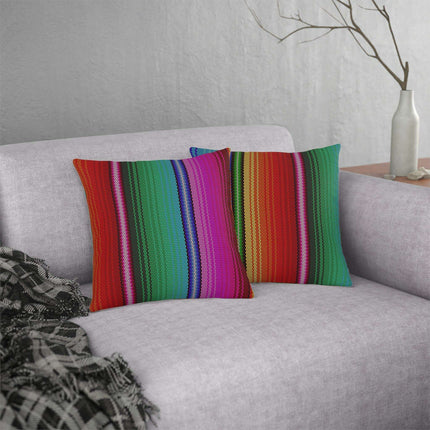 Colorful Water-Resistant Floral Outdoor Cushion Set with Hidden Zipper