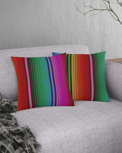 Colorful Water-Resistant Floral Outdoor Cushion Set with Hidden Zipper