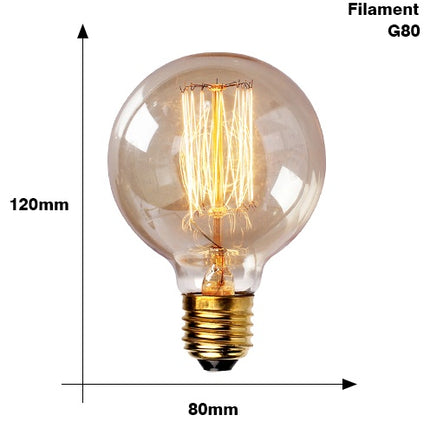 Peekaboo Studio Edison Bulb E27 40W ST64 Retro Filament Lighting