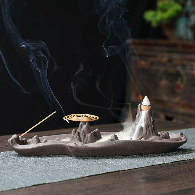 Elegant Purple Sand Incense Holder: Tradition Meets Contemporary Design
