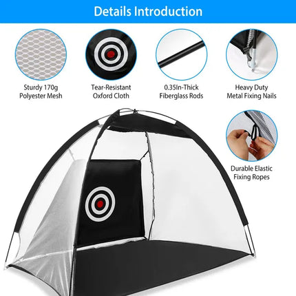 Peekaboo Studio Golf Net with Target Mat - 78.7"x39.4" for Training