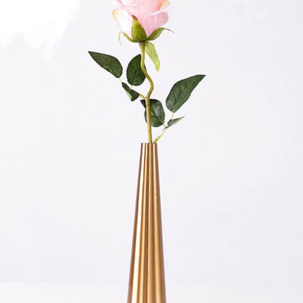Peekaboo Studio Artificial Flower Decoration with Iron Vase for Living