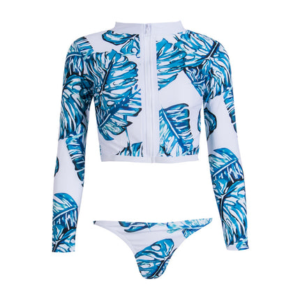Peekaboo Studio Tropical Print Bikini with Adjustable Straps & Removab