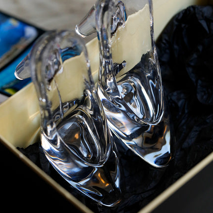 Hand-Blown Glass High Heel Shoe Figurine