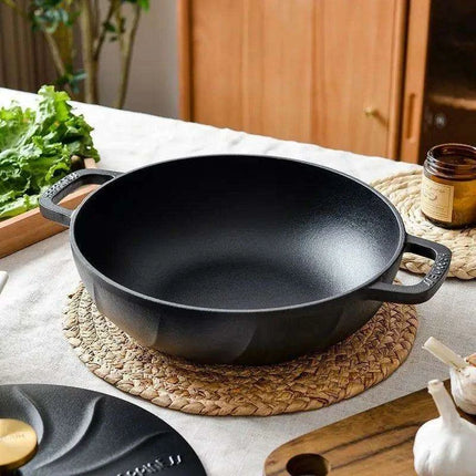 26cm Enamel-Coated Cast Iron Stew Pot: The Ultimate Tool for Flavorful Low-Pressure Cooking - Très Elite