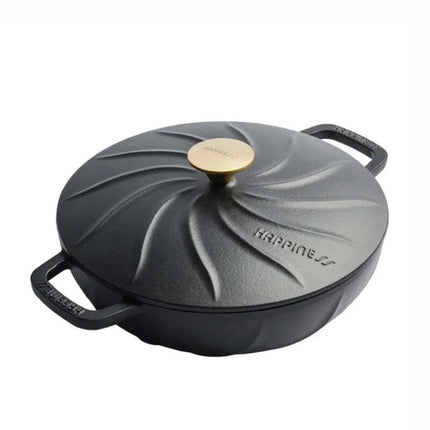 26cm Enamel-Coated Cast Iron Stew Pot: The Ultimate Tool for Flavorful Low-Pressure Cooking - Très Elite