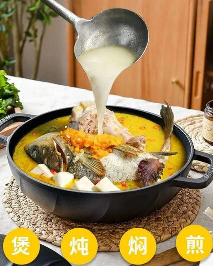 26cm Enamel-Coated Cast Iron Stew Pot: The Ultimate Tool for Flavorful Low-Pressure Cooking