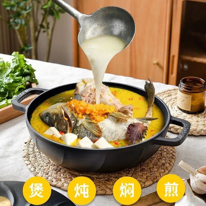26cm Enamel-Coated Cast Iron Stew Pot for Flavorful Low-Pressure Cooking