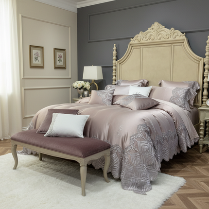 European Style Four-piece Silk Cotton Bedding