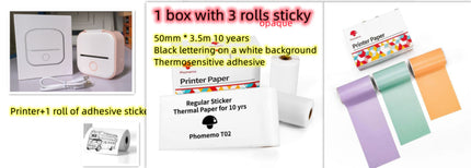 Portable Mini Thermal Label Printer Home Photo Printer Student Wrong Q