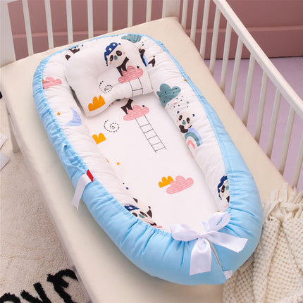 Peekaboo Studio Cotton Crib Bed - Soft & Breathable for Ultimate Comfo