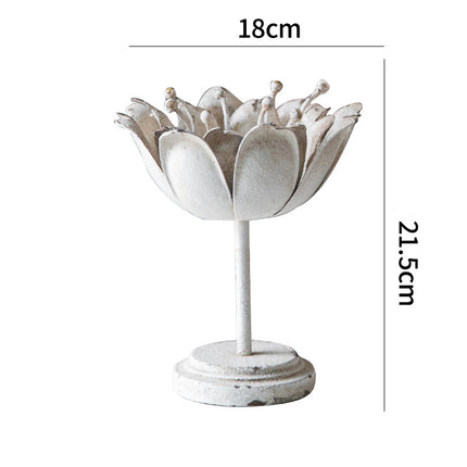American Retro Nostalgic Solid Wood Candle Holder Ornaments