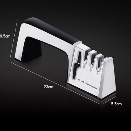 Stainless Steel Knife Sharpener With ABS Plastic Handle 23cm