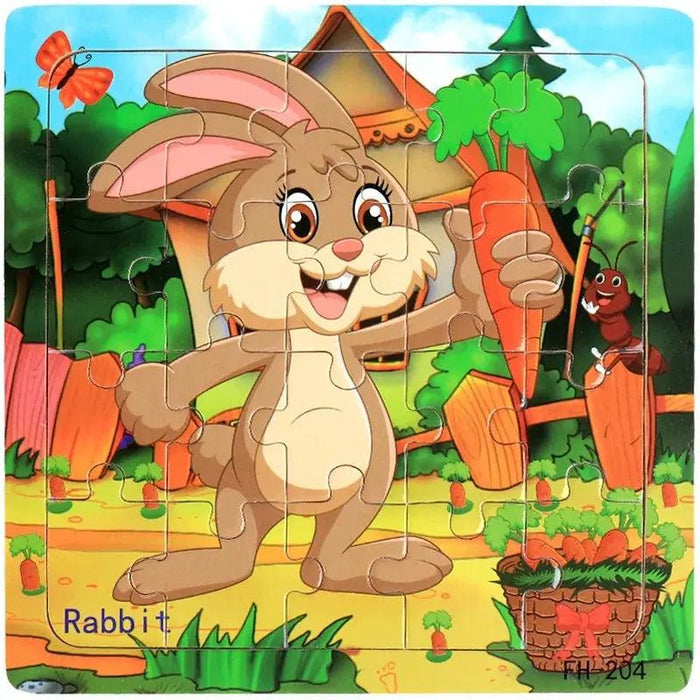 Montessori Interactive 3D Wooden Puzzle - Engaging Learning Toy for Young Adventurers