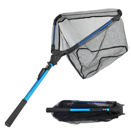 1Pc Foldable Fishing Net With Aluminum Alloy Rod EVA Handle Durable 5M