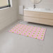 Pink Daisies Customized Entry Mat with Anti-Skid Base by Maison d'Elite