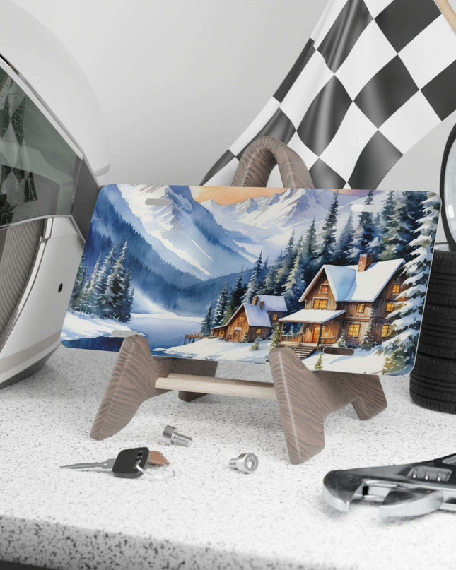 Customizable Holiday Aluminum License Plate - Personalize Your Christmas Spirit!