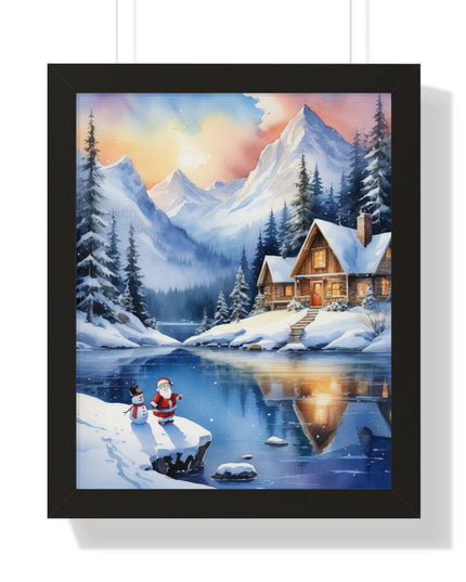 Sustainable Elegance: Eco-Friendly Fantasy Christmas Vertical Wall Art