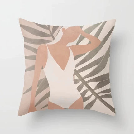 Abstract geometric portrait pillowcase home sofa cushion pillow cushio
