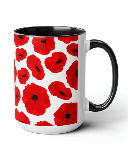 Sophisticated Dual-Color Ceramic Coffee Cups - Maison d'Elite Enigma Series