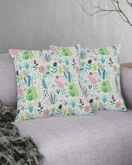 Vibrant Weather-Resistant Floral Garden Cushions - Très Bébé Collection