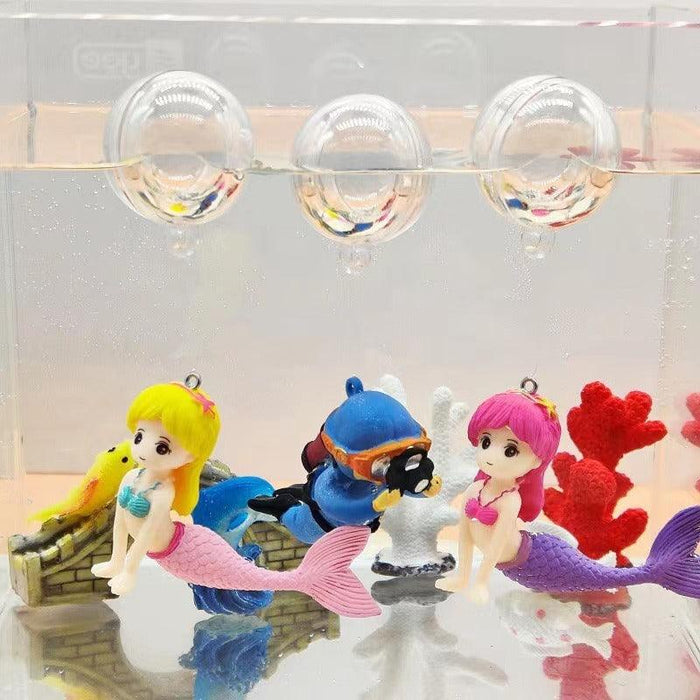 Aquatic Harmony: Chinese-Inspired Resin Sculpture for Enchanting Aquariums