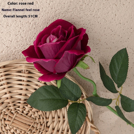 Peekaboo Studio Flannel Rose Artificial Flowers - Wedding & Home Decor