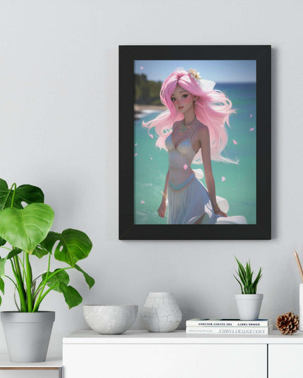 Eco-Conscious Mermaid Art Set with Sustainable Framing