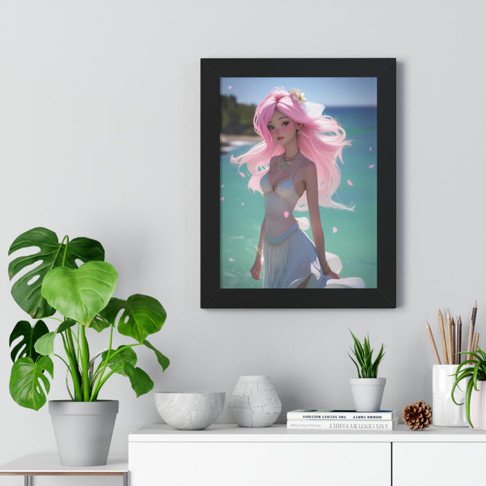 Sustainable Mermaid Wall Art Set with Eco-Friendly Frame