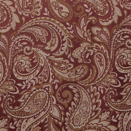 Room & Decor Jacquard Window Valance, 50x18", Burgundy, Polyester