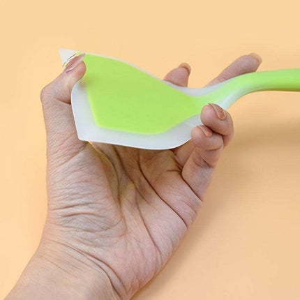 Chic Dual-Tone Silicone Turner - Non-Stick Kitchen Essential for Effortless Cooking and Baking