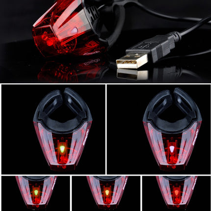 Breathing Bicycle Tail Light USB Rechargeable 3 Modes IPX4 Waterproof